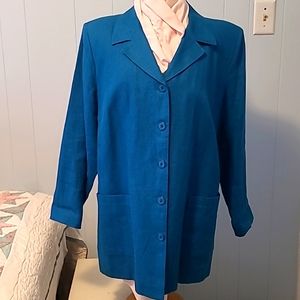 Linen Blazer - Vintage - Harve Benard
